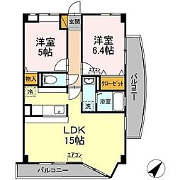 MAISONVICTOIRE 2LDKの間取図画像