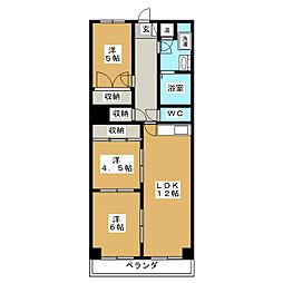 行徳芙蓉ハイツ 3LDKの間取図画像