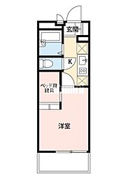 EWレジデンス東船橋 1階1Kの間取り