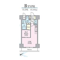 ＪＵＳＥＩ　ＲＥＳＩＤＥＮＣＥ 5階1LDKの間取り