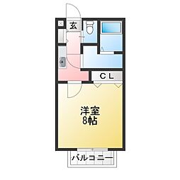 プライム・テスタ 1Kの間取図画像