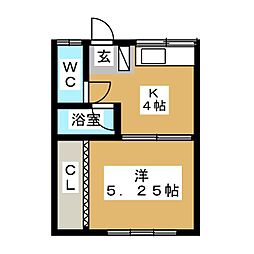 間取図画像 1K