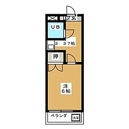 メゾンいしくら 1Kの間取図画像