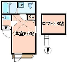 MaySix新小岩 3階1Kの間取り