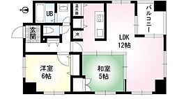 PRISM　COURT　平井 5階2LDKの間取り