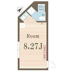 SEELE新小岩 2階ワンルームの間取り