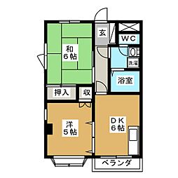 ダイイチハイム 2DKの間取図画像