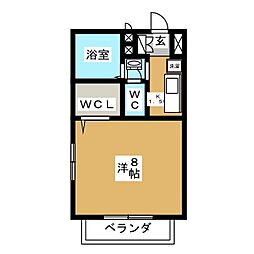 StarValley 1Kの間取図画像