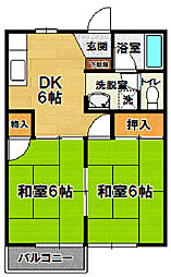 間取図画像 2DK