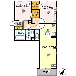 間取図画像 2LDK