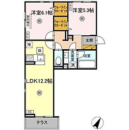 間取図画像 2LDK