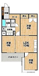 シフォン 3LDKの間取図画像