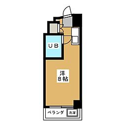 Ｔ．Ｏビル55 3階ワンルームの間取り
