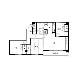幕張イースト 3LDKの間取図画像