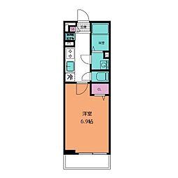 リブリ・ラシーナ2 1Kの間取図画像