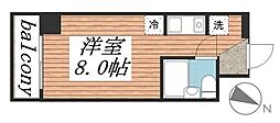 パレスハイツ津田沼 ワンルームの間取図画像