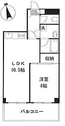 グレイス江古田 1LDKの間取図画像