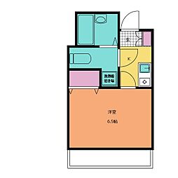 ロイヤルWAKO 1Kの間取図画像