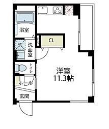 メゾン・ド・レスポワール ワンルームの間取図画像