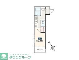JR武蔵野線 新座駅 徒歩14分の賃貸アパート 1階1Kの間取り