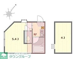 東京メトロ副都心線 平和台駅 徒歩12分の賃貸アパート 1階1Kの間取り