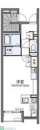 西武新宿線 井荻駅 徒歩10分の賃貸アパート 1階ワンルームの間取り