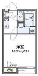 西武池袋線 保谷駅 徒歩12分の賃貸アパート 2階1Kの間取り