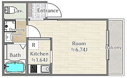 西武新宿線 西武柳沢駅 徒歩3分の賃貸アパート 3階ワンルームの間取り