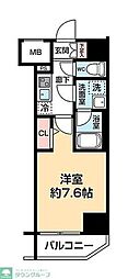 西武新宿線 西武柳沢駅 徒歩1分の賃貸マンション 5階1Kの間取り