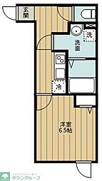 西武国分寺線 鷹の台駅 徒歩10分の賃貸アパート 2階1Kの間取り