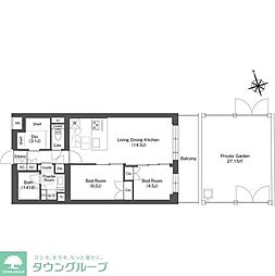 間取図画像 2LDK