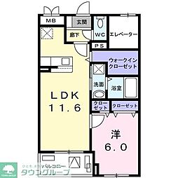 FB大泉学園町 1LDKの間取図画像