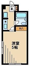 ピアひばりケ丘 1Kの間取図画像