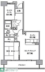 T'sgarden清瀬 1SLDKの間取図画像