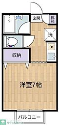マツノキ30 1Kの間取図画像