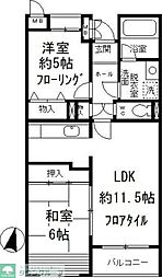 トゥインクル秋津 2LDKの間取図画像