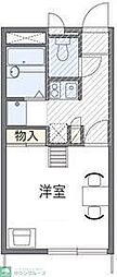 レオパレスサンフローラ2 1Kの間取図画像