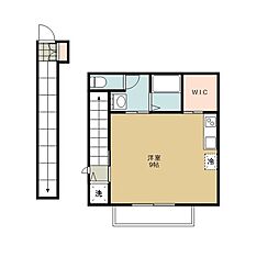 セナハウス ワンルームの間取図画像