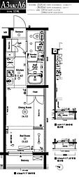 アクサス東京ウエスト練馬 1DKの間取図画像
