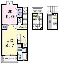 マーガレットメゾン4 1LDKの間取図画像