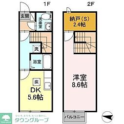 ボナールハウス新川 1SDKの間取図画像