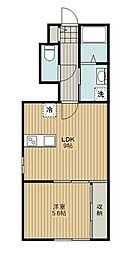 パティオ 1LDKの間取図画像