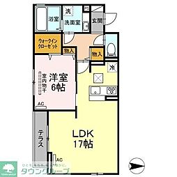 セジュール春日町3 1LDKの間取図画像