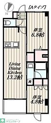ロイジェント豊島園 2LDKの間取図画像