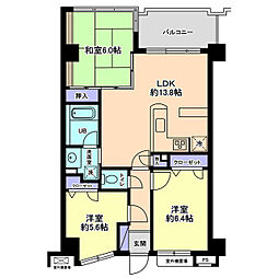 APAガーデンプレイス兼六元町壱番館 3LDKの間取図画像