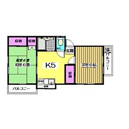 アゼリアハイム 2階