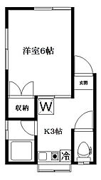 谷ハイツ 2階/202