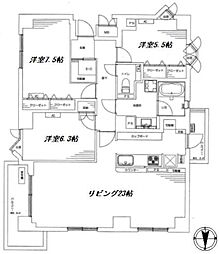 ホームズ杉並阿佐ヶ谷 3LDKの間取図画像
