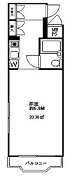 朝日阿佐谷プラザ ワンルームの間取図画像