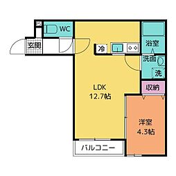 間取図画像 1LDK